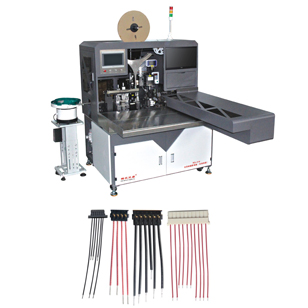 RQ-019全自動插膠殼機，穿膠殼機長短線